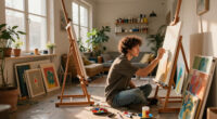 This 500-Square-Foot Studio Doubles As An Artist's Home And Workspace