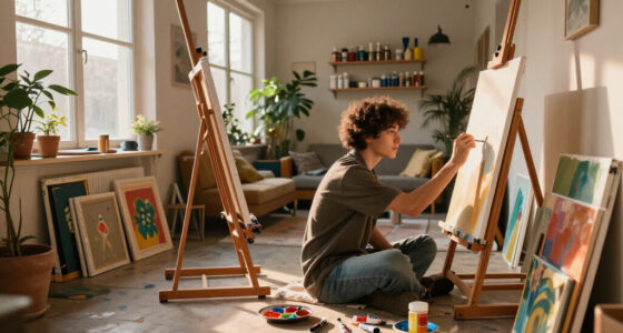 This 500-Square-Foot Studio Doubles As An Artist's Home And Workspace