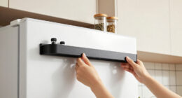 This Magnetic Shelf Turns The Empty Side Of Your Fridge Into Extra Storage Space