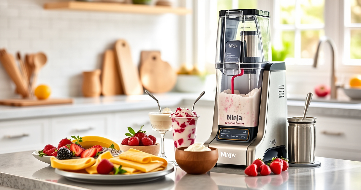 Host the Perfect Summer Pool Party with Ninja NC701 CREAMi Swirl