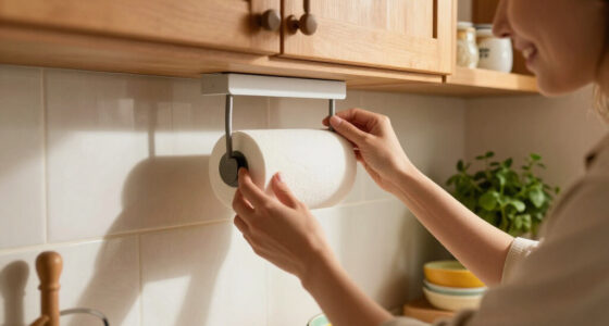 I’ll Never Put My Paper Towel Holder On The Counter Again After Seeing This Hack