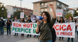 Protest Against High Rents Ahead Of Berlin Election