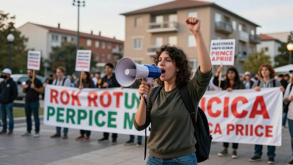 Protest Against High Rents Ahead Of Berlin Election