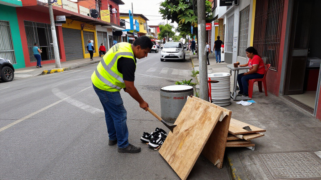 Santiago Clears Illegal Businesses In Barrio Meiggs