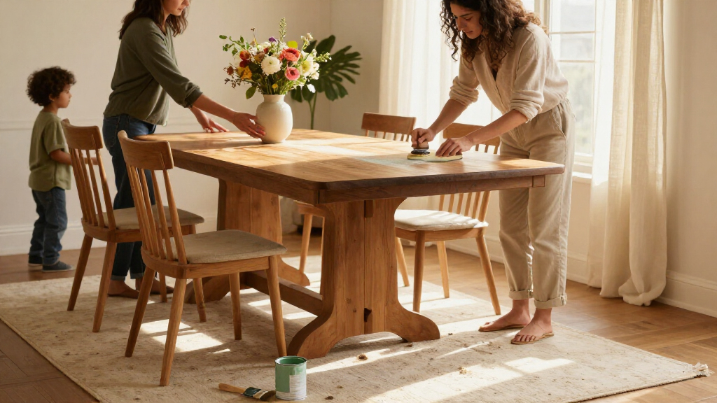 Their Dining Room Furniture Looked Dated Until 1 DIY Changed The Whole Room
