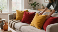 They Took A Risk On Mustard And Red — It Completely Changed This Living Room