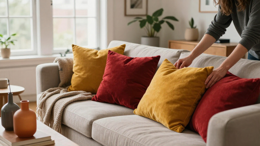 They Took A Risk On Mustard And Red — It Completely Changed This Living Room