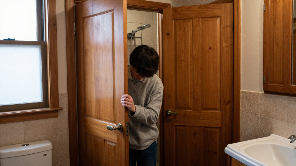 Two Doors Made This Bathroom Feel Awkward — So One Of Them Had To Go