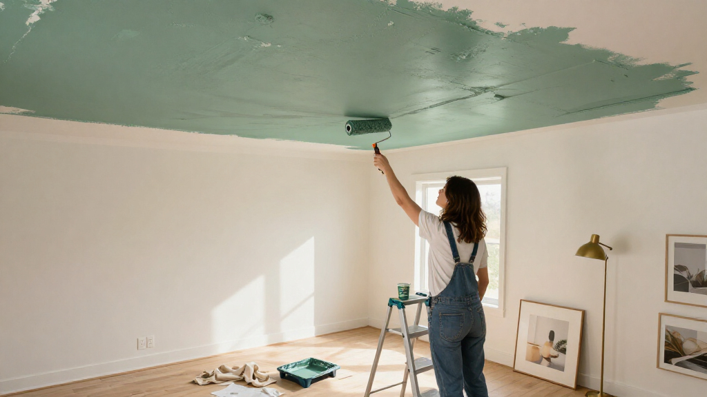 Are You Brave Enough To Paint A Gloss Ceiling? The 'Next Step' Of Color Drenching, Debated
