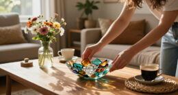 DIY A Beautiful Decorative Bowl For Your Coffee Table With This Common Thrift Store Find