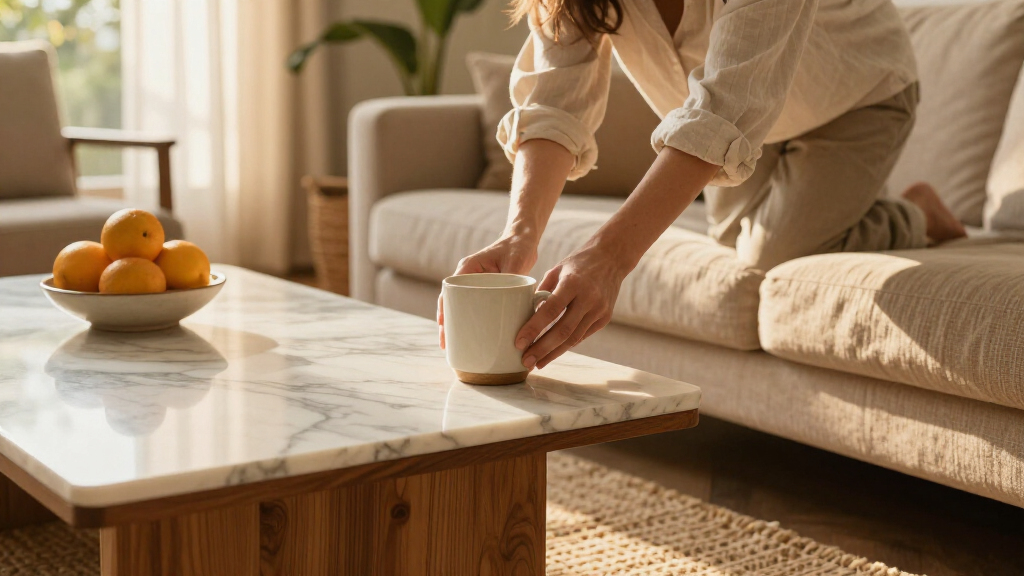 I’m Seeing Marble-top Wooden Coffee Tables Everywhere This Season – These Are The 20 Designs That Nail The Trend
