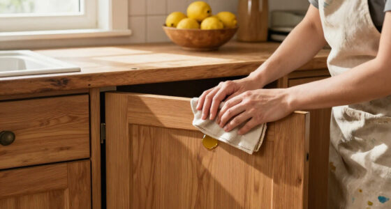 Put Down The Gel And Paint: Update Plain Cabinets With An Oil Solution