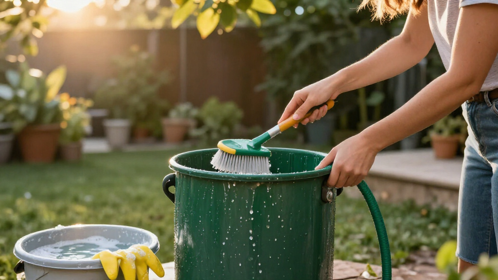 Smelling Your Garbage Cans? The Underrated Trick To Give Them A Deep Clean