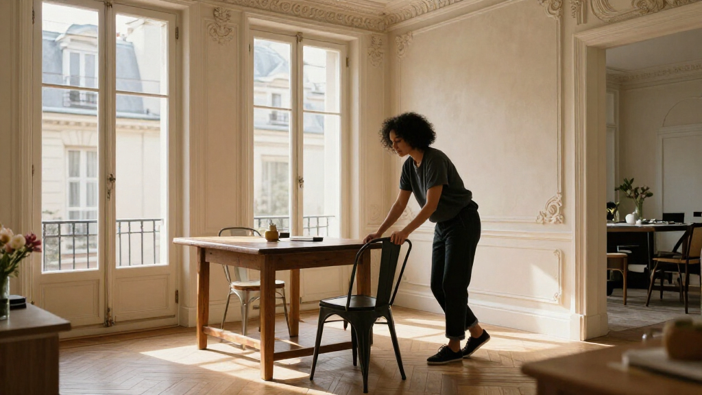 This Haussmannian Apartment Hadn’t Been Renovated Since The 1970S — Now Its Black Kitchen Gives The Small Space A New Identity