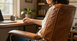 Walnut And Leather Meet At The Seams Of Eureka Ergonomic’s Arundel Collection