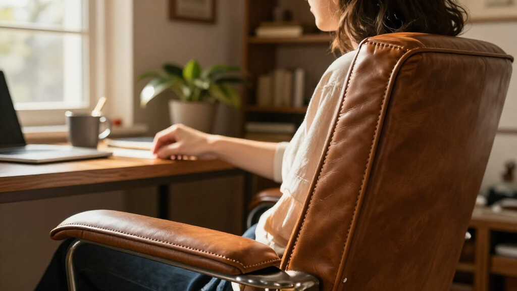 Walnut And Leather Meet At The Seams Of Eureka Ergonomic’s Arundel Collection